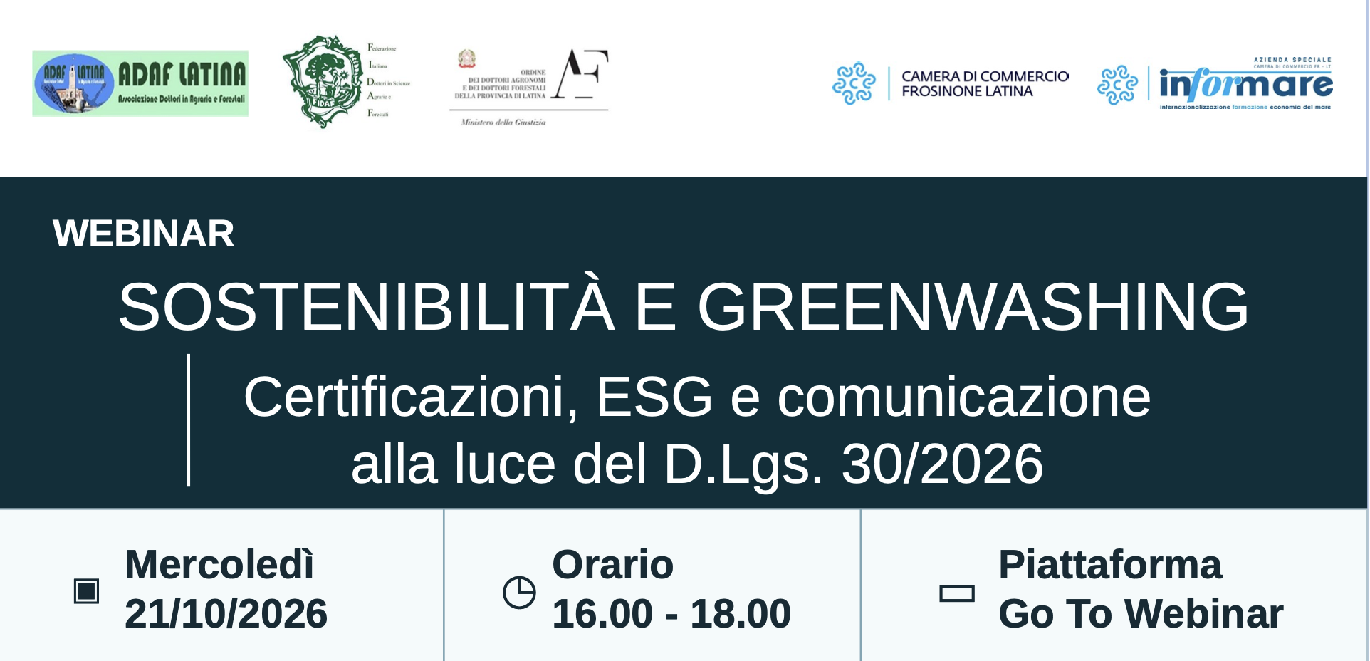 SOSTENIBILITÀ E GREENWASHING. Certificazioni, ESG e comunicazione alla luce del D.Lgs. 30/2026